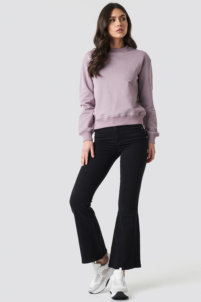 Purple Basic Sweater.