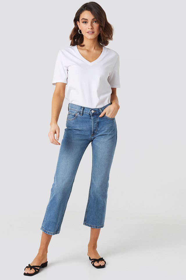 Cropped Ankle Jeans Outfit