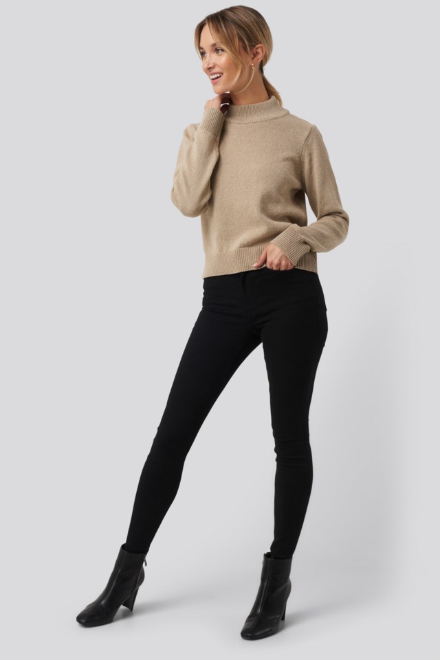 High Neck Sweater Outfit