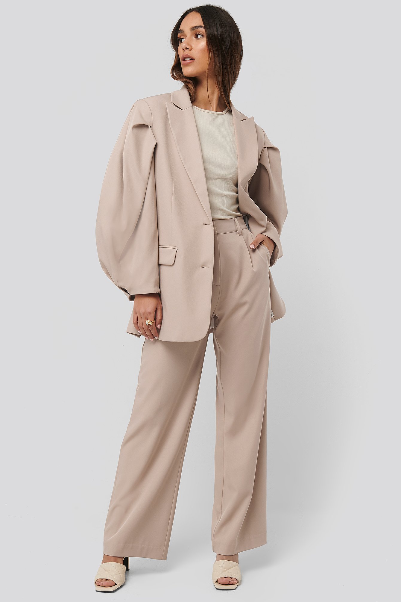 Relaxed Fit Suit Pants Outfit