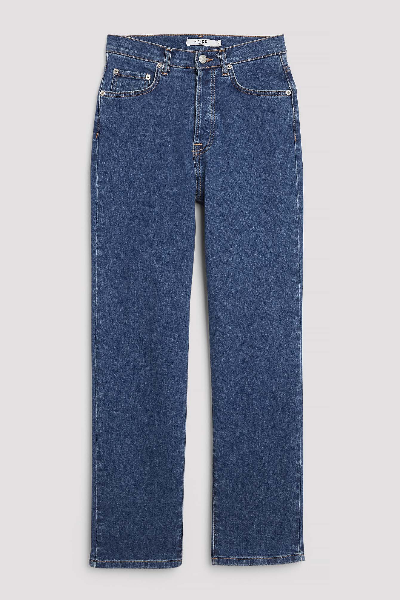 Jean taille haute droit biologiques