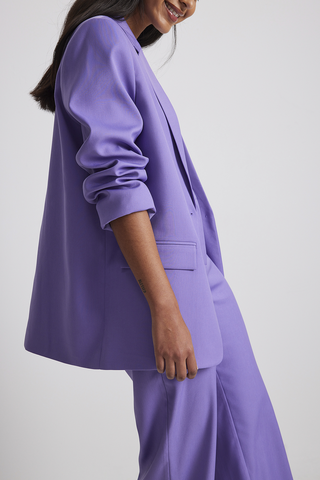 Purple Blazer oversize habillé