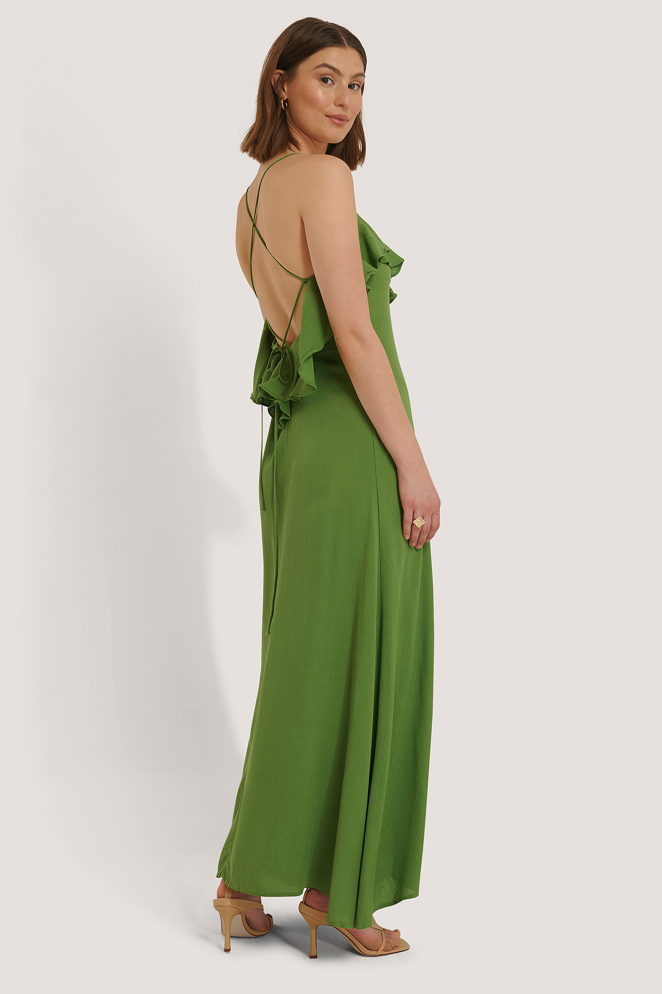 Green Robe En Viscose