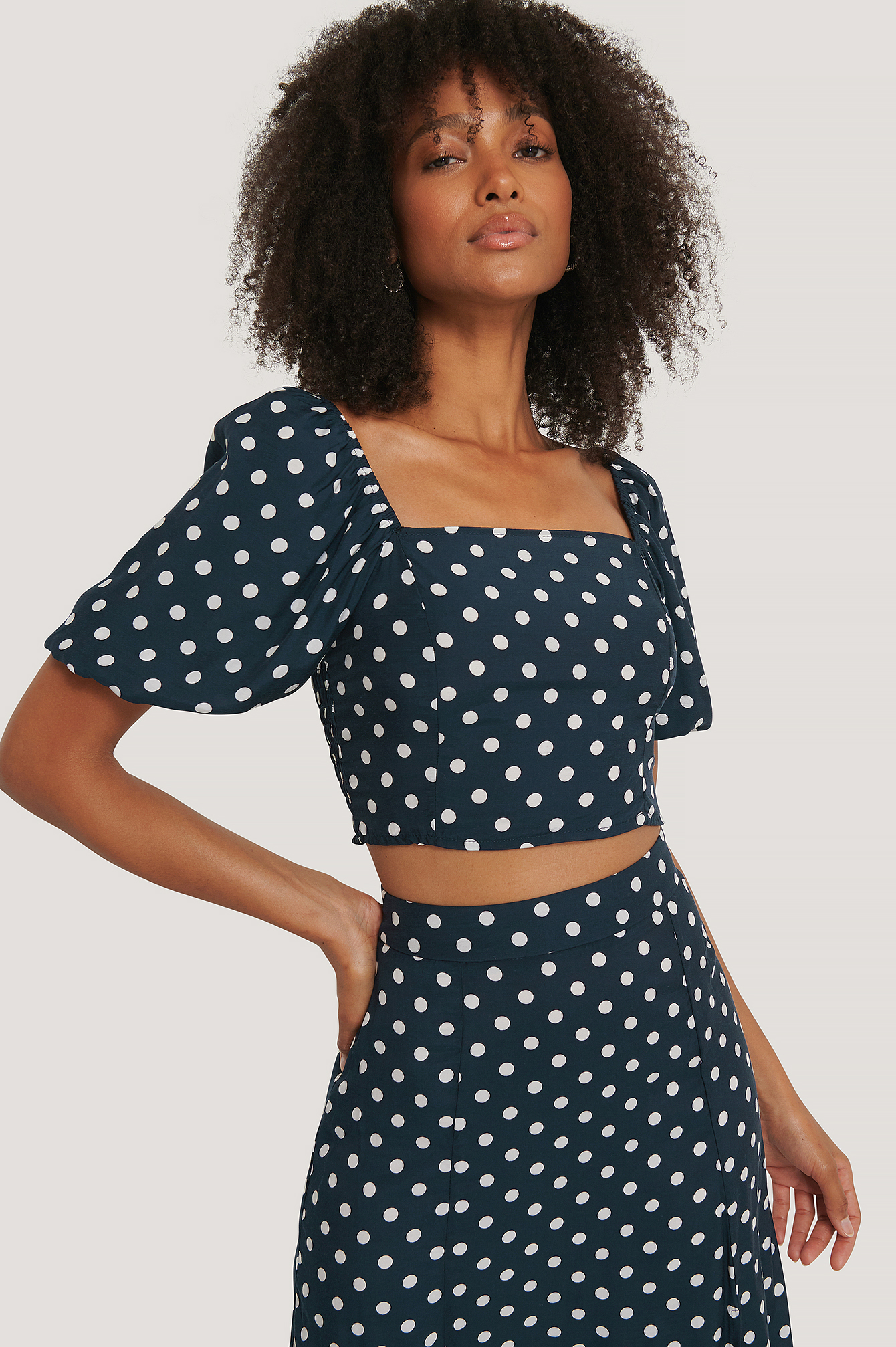 Ensemble Jupe MiLongue Et Haut Court Bleu marine nakd.fr