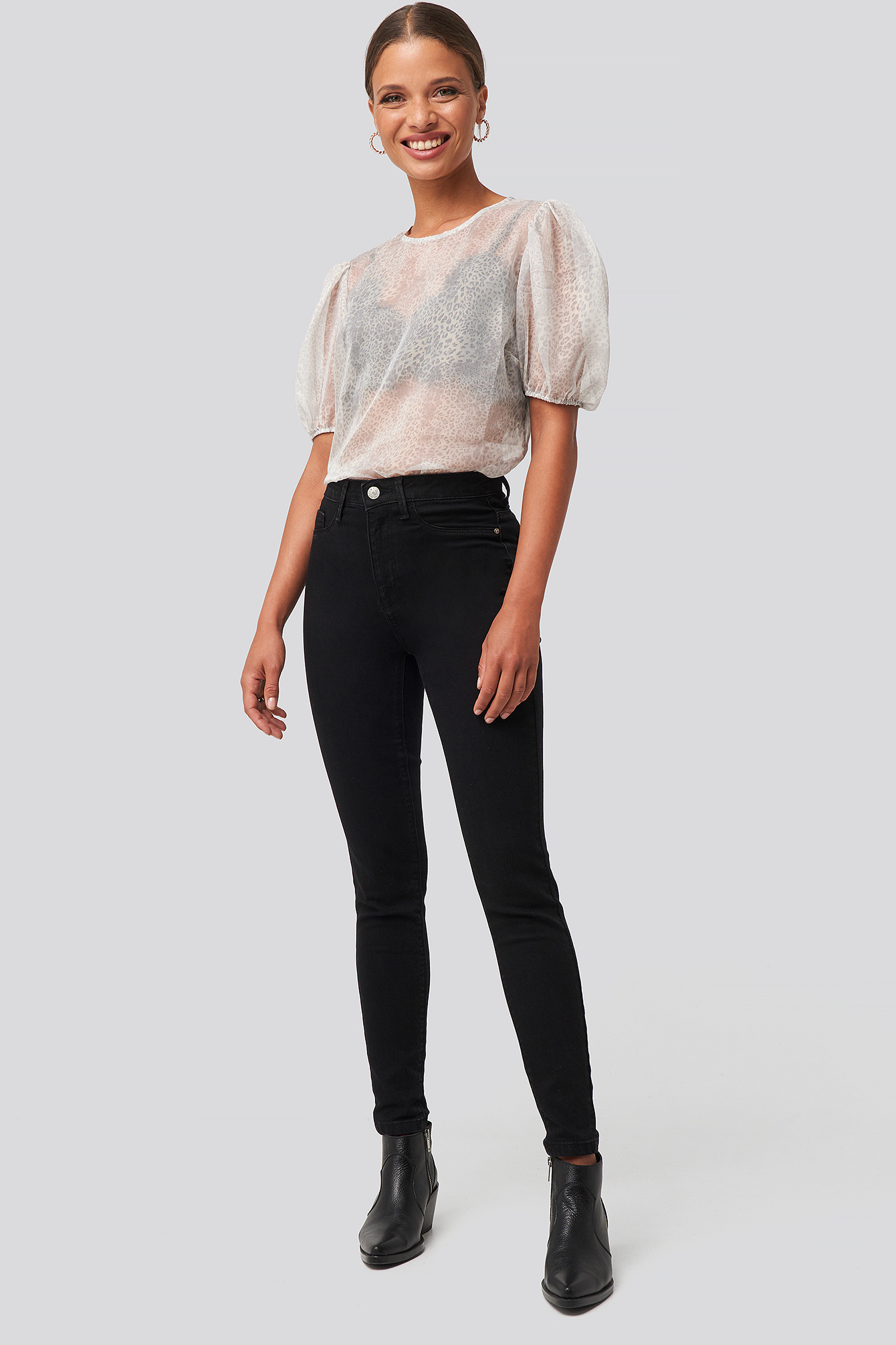 Black Yol High Waist Jeggings