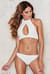 Turtle Neck Bottom Bikini Nylon