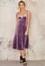 Velvet Strap Midi Dress