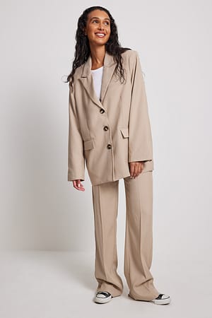 Oversized tailored blazer outfit