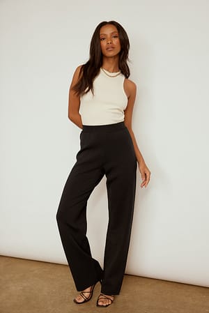 Black Pantalon en maille