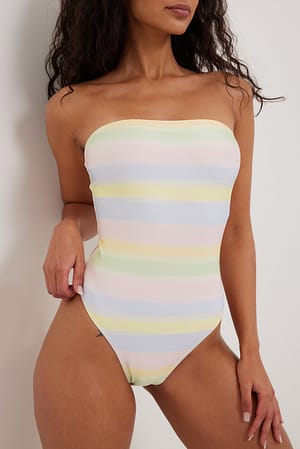 Multicolor Maillot de bain bandeau