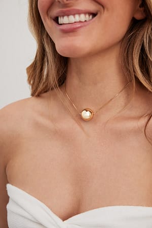 Gold Grand collier avec anneau