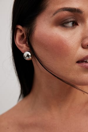 Silver Grands clous d'oreilles
