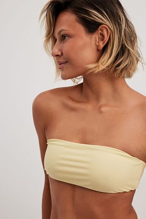 Yellow Haut tube de bikini