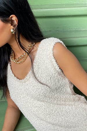 Gold Collier à chaîne tressée