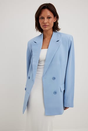 Bel Air Blue Blazer surdimensionné