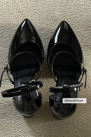 Black Chaussures à plateforme et bout pointu