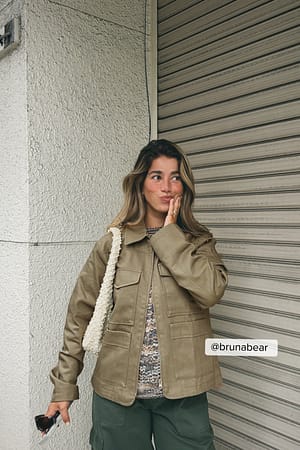 Khaki Veste cargo