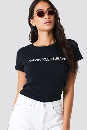 CK Black Calvin Klein Core Institutional Logo Tee