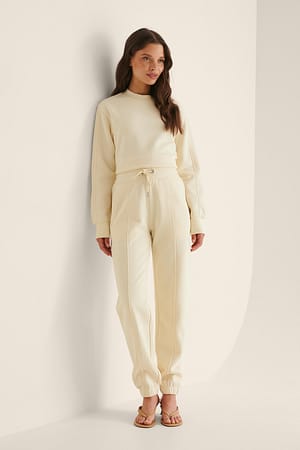 Beige Pantalon De Jogging