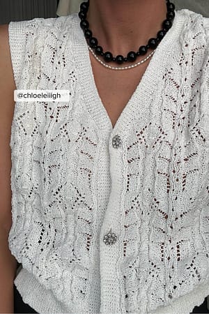 Offwhite Veste en maille