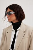 Black Lunettes de soleil à monture épaisse