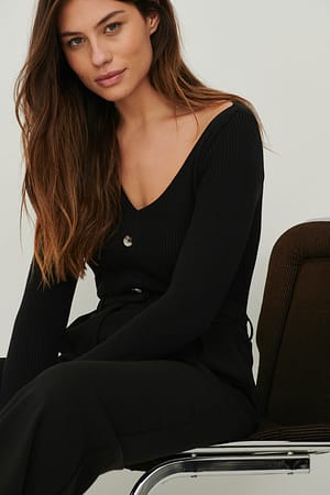 Black Asymétrique pull
