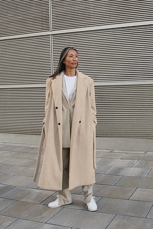 Beige Manteau classique