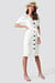 Linen Blend Buttoned Dress
