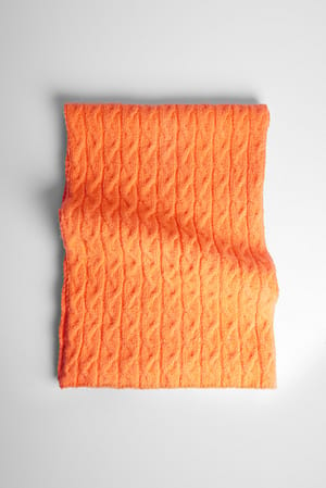 Orange Écharpe tricotée