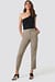 Shiny Button Suit Pants