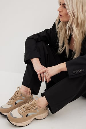 Beige Chunky sneakers
