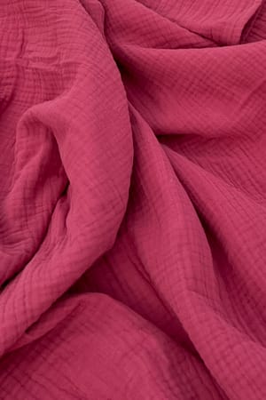 Pink Cotton Gauze Throw