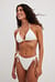 Culotte de bikini échancrée en maille crochetée