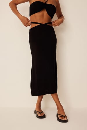 Black Jupe en maille