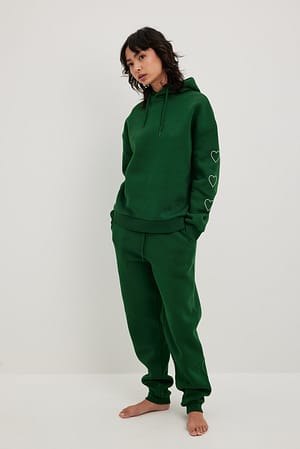 Green Pantalon de survêtement à cordon