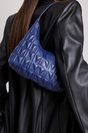 Purple Sac baguette embossé