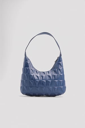 Purple Sac baguette embossé