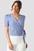 Striped Wrap Over Side Top