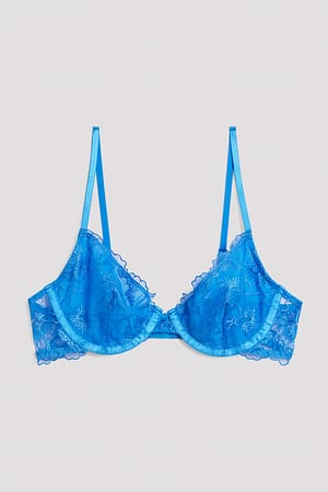 Blue Soutien-gorge à armatures