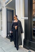 Black Jean large taille haute