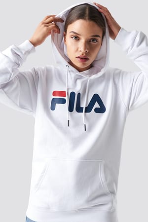 Bright White FILA Hoodie