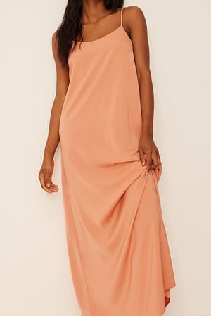 Camel Robe longue fluide
