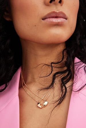 Gold Collier avec cœur d'amitié