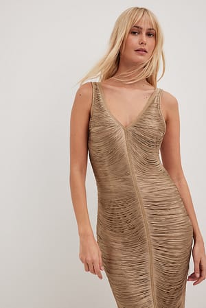Champagne Robe mi-longue