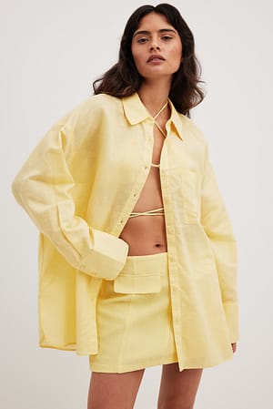 Yellow Jupe courte