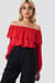 Off Shoulder Ruffle Blouse
