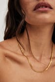 Gold Collier chaîne plaqué or recyclé