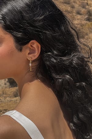 Gold Boucles d’oreilles pendantes en perles