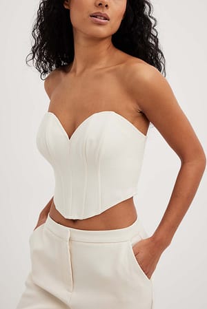 Off White Corset décolleté cœur