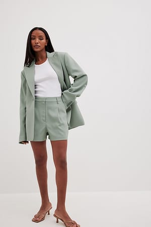 Grey Slate Shorts taille haute
